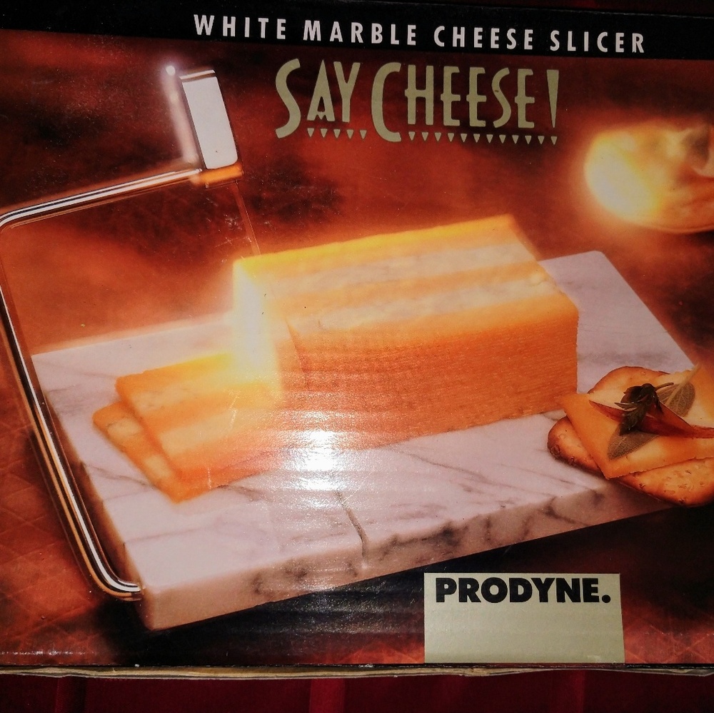 White Marble🧀 Cheese Slicer